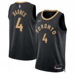 Maillot NBA Toronto Raptors Scottie Barnes 4 Nike 2022-23 City Edition Noir Swingman - Homme